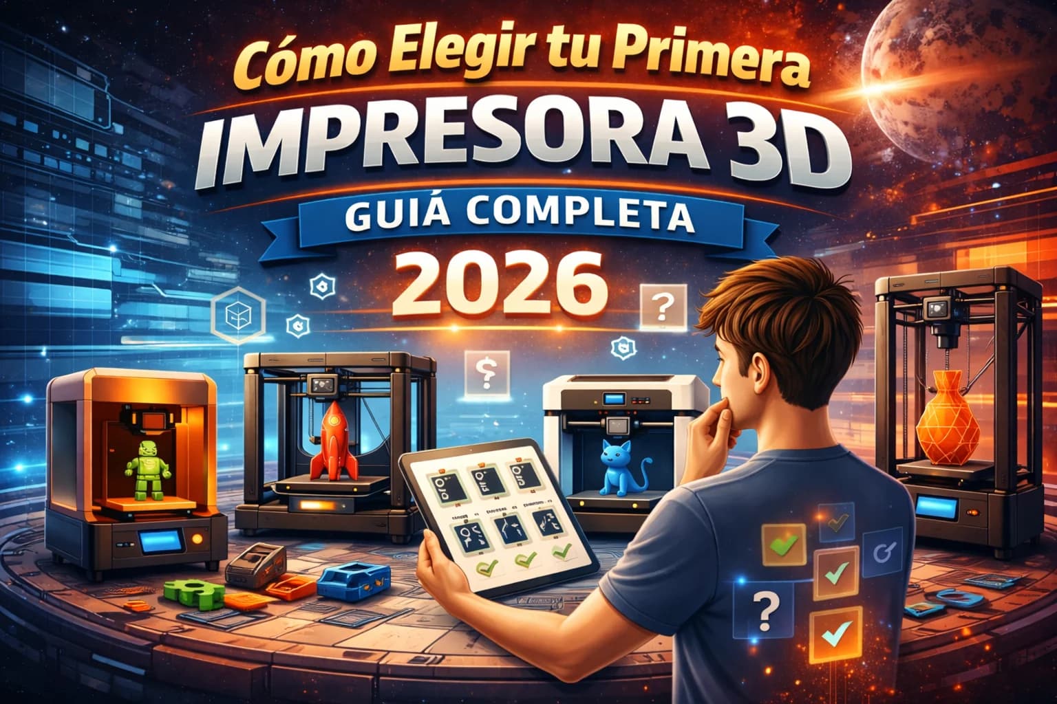 Cómo Elegir tu Primera Impresora 3D: Guía Completa 2026